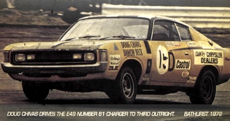 1972 Bathurst E49 Charger driven by Doug Chivas